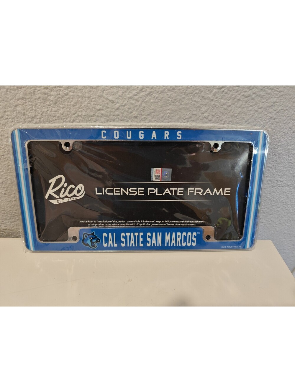 Cal State San Marcos Cougars License Plate Frame